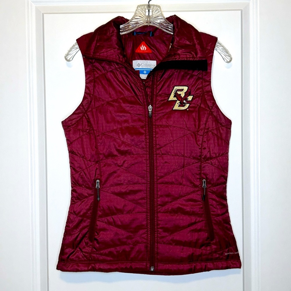 Columbia Women’s Boston College Omni-Heat Puffer Vest Great condition size XS - Picture 11 of 11